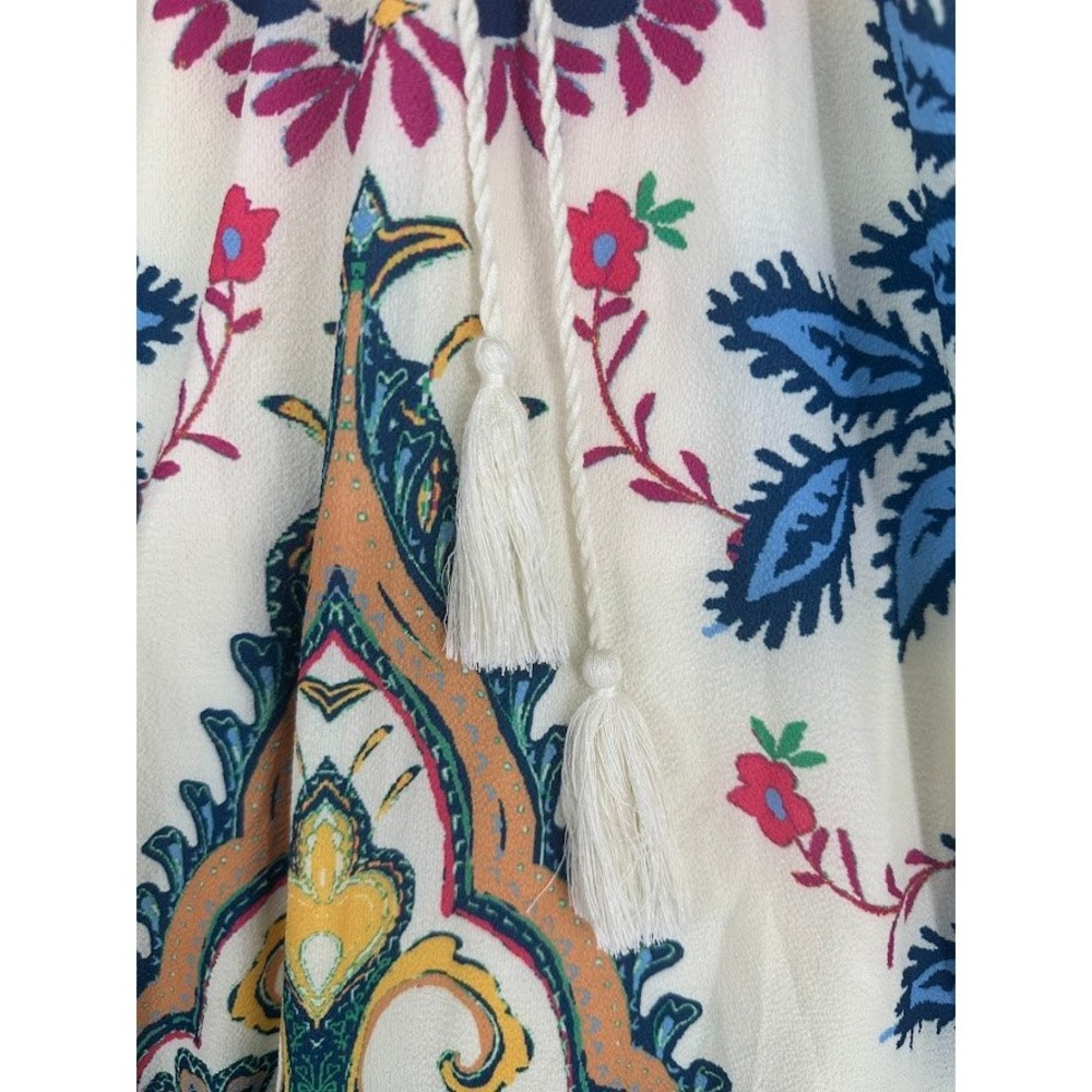 Flying Tomato High Low Maxi Dress Womens Sz M Multicolor Excellent Paisley Boho - Picture 9 of 9
